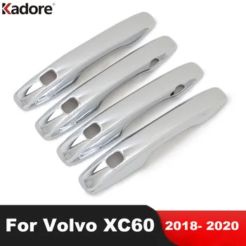 За Volvo XC60 XC 60 2018 2019 Автомобилни Външни Дръжки на Вратите на Кутията Врата Купата на Автомобила Покритие с ABS Хром Аксесоари За Подреждане