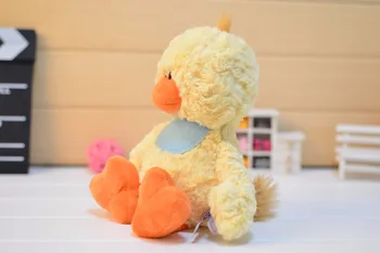 прекрасна карикатура пиле плюшен играчка голяма 35 см жълто пиле мека кукла хвърли възглавница подарък за рожден ден b2107