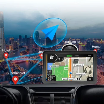 G101 Автомобилен GPS Навигатор Навигатор 256 MB + 8 G GPS PND Навигатор Капацитивен Екран FM Гласови Напътствия Резолюция HD за Кола Камион