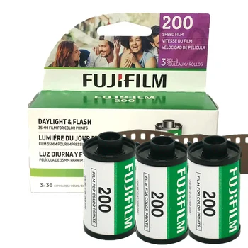 3 Ролка Цветен филм Fuji C200 135 мм Негативна филм 36 Изложение Fujifilm 200 за формат 135 Lomo Holga 135 BC Lomo Помещение Специална