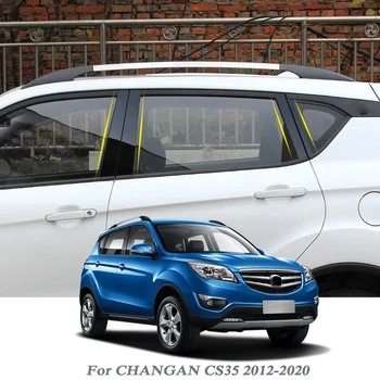8 бр. Автомобилен Стайлинг За CHANGAN CS35 2012-2020 Стикер За Довършване на Прозореца на Колата Средната Колона Етикети PVC Авто Аксесоари