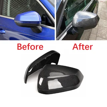 Капачки за Огледала за обратно виждане, изработени от въглеродни влакна, Подходящи За Audi Q2 Q3 2018 up Замяна с/без Помощта на движение на
