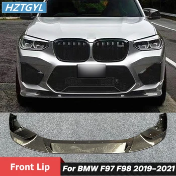 Нов Продукт на 3D Стил на Карбонови Предна Броня и Спойлер на Сплитер За Устни BMW F97 X3M F98 X4M Тунинг 2019-2021