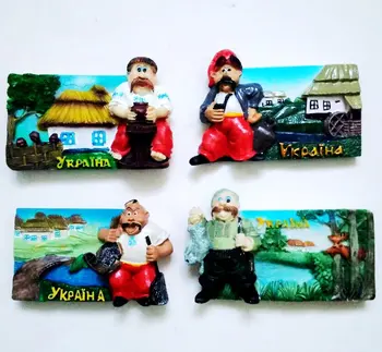 Украински Производител на Керамика 3D Магнити За Хладилник Туристически Сувенири, Магнитни Стикери За Хладилник Декорация на Дома