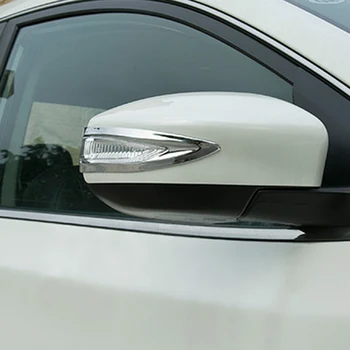 ABS Хром За Nissan Sentra 2016 2017 2018 2019 Автомобилно огледало за обратно виждане декоративна лента Капак Завърши аксесоари за стайлинг на автомобили 2 бр.