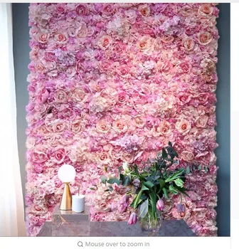 Копринени Цветя Рози Начало Декор Шампанско Изкуствен за Сватбата на Стената Романтичен Фон
