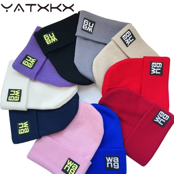 [YaTxKx] Ежедневни шапки за мъже и Жени, Модни вязаная капачка, Однотонная шапка в стил хип-хоп, Спортна шапка, Шапка Унисекс, Gorros