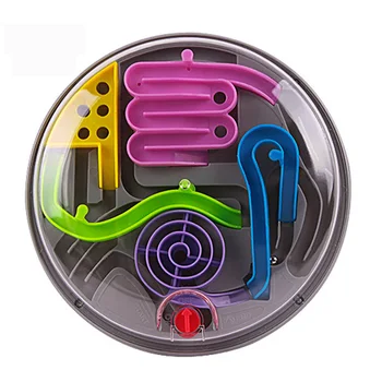 3D Магически Интелект Мраморна Топка Пъзел Игра perplexus магнитни топки IQ Баланс играчка, забавни класически играчки дръжка Топка в Лабиринт