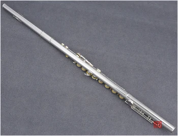 Pe-- arl-Флейта PF-505RBE Студентски серебреная флейта с 16 отворени дупки с офсетов G, намаляване на E и C крака