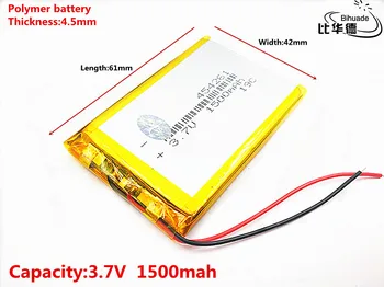 3,7 1500 ма 454261 Литиево-Полимерна Li-Po литиево-йонна Акумулаторна Батерия Липо клетка За Bluetooth високоговорител GPS, PDA устройства DVR портативен DVD