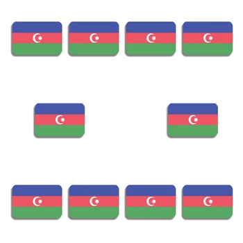 10 бр./лот Флаг на Азербайджан Брошка Гордост Флаг на Жени Икона Акрилни Патриотични Украса Палто, Чанта, Шапка, Риза, Аксесоар
