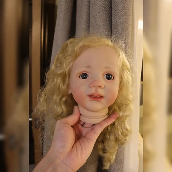 25 инча Дизайнерска, ръчно рисувани Вече Боядисани Комплект Reborn Baby Doll Fritzi Вкоренени Ръчно Косата Реалистични Меки Кукли На Допир За Момичета
