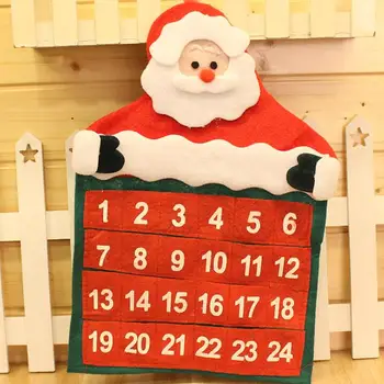 Коледни украси календар Дядо Коледа стенен Адвент-Календар подвесное украса