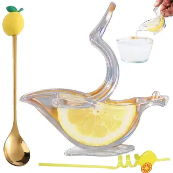 Сокоизстисквачка за лимонов Сок на лимон и вар Прозрачна сокоизстисквачка за изстискване лимонов сок без попадане на сок в ръка