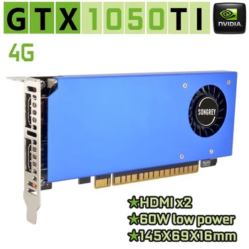 SONGREY GTX1050TI/1050 GT1030 RX550 Видеокарта с множество дисплеи на GPU на NVIDIA 2 HDMI графична Карта с многоэкранным съединение, Видеостена