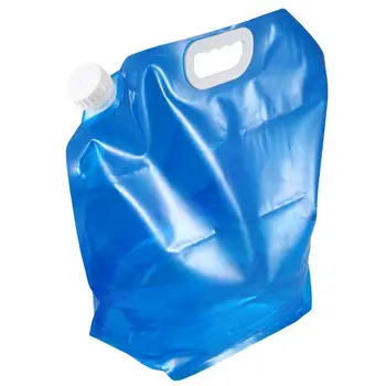 Сгъваема банка за вода 10 литра син цвят