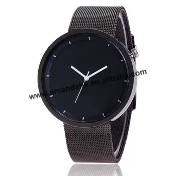 Нови горещи продажба креативни нови метални мъжки и дамски часовници-гривни от сплав без лого дамски модни часовници