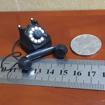 1: 6-аз Мащабна Модел на Черен Телефон времето на Втората световна война за 12-инчов фигури