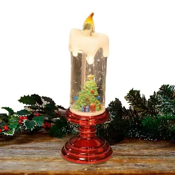 Коледни Стълбове Led Свещи, които променят Цвета си, Свещ С Батерии, Украса на дома За Коледа Подарък За родителите, Приятелите и