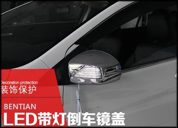 По-висока звезда ABS хром 2 бр. странична врата на колата огледален капак с led завъртане Led указател на завоя За Honda City 2015-2017