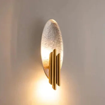 abajur crystal lampes suspendues скандинавски домашна украса въже led малка странична лампа за дневна спалня лампара pared монтиран на стената лампа