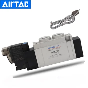 Оригинален електромагнитен клапан серия Airtac 7V SY5120 7V110-06-B/A/F-050/020 7V11006B050 с тел 0,5 м