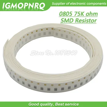 300шт 0805 SMD Резистор 75 Ома Чип-Резистор 1/8 W 75 Ома 0805-75 До