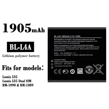 BL-L4A 100% Оригинални Висококачествени Замяна Батерия За Nokia 535 DUAL 1089 1090 535DUAL Батерии за Мобилни телефони с Голям Капацитет