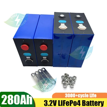 8 парчета 3.2 В 280ah Lifepo4 Призматическая батерия Дълбоки цикли на Литиево-йонна Акумулаторна батерия 12 48