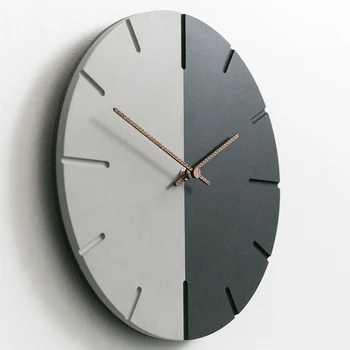 12 инча Безшумен Декоративни Дървени Часовници за Стенни Потребителски Кварцови Ретро Часовници на Световно Време за Хол