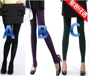 Безплатна доставка!!Дамски модни изолирана гамаши 3 стил (A, B, C) многоцветни
