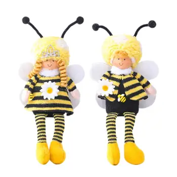 Великден Медоносная Пчела Кукла Плюшен Пчела Домашни Плюшени Детски Крачета Селска Къща Фестивал Вътрешна Декорация Висящите Декорации Супени Неща