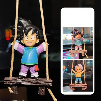 2022 Аниме Ръчно изработени Dragon Ball son Goku Качающаяся Аниме Модел Автомобил Огледало за Обратно виждане Украса на Подарък За Рожден Ден на Изящни Бижута